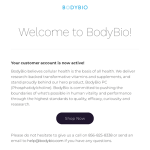 Welcome to BodyBio - health at the cellular level