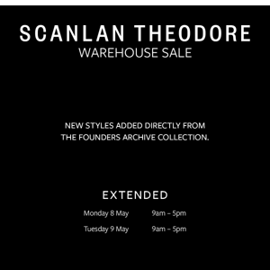 Melbourne Warehouse Sale | Extended until Tuesday