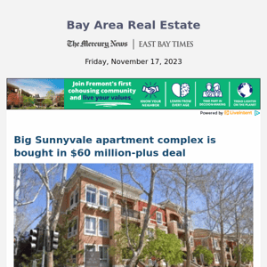 Big Sunnyvale apartment complex is bought in $60 million-plus deal