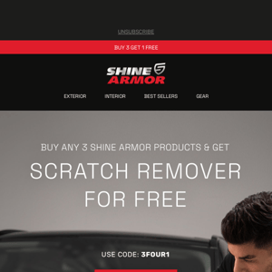 Buy Any 3, Get Scratch Remover Free! 🤯