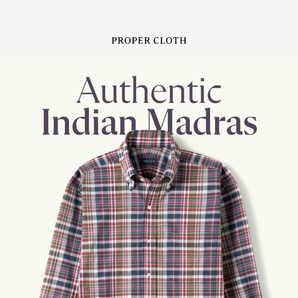 All-New Authentic Madras Shirts