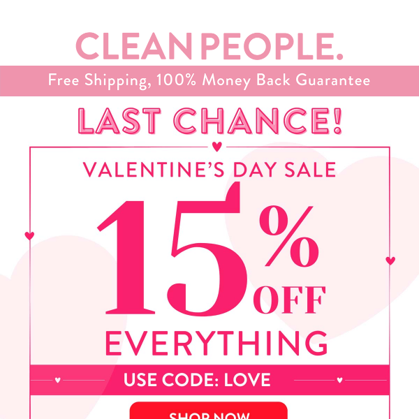 [LAST CHANCE] 15% OFF Everything Valentine's Sale❤️