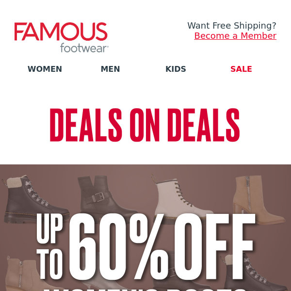 ICYMI: Up to 60% off boots!