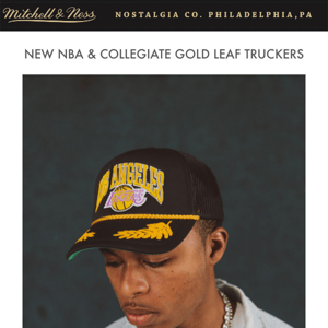 New Drops | NBA HWC & Collegiate Gold Leaf Trucker Hats