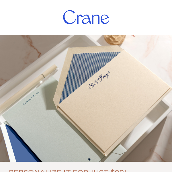 $99 Personalized Stationery Is Back!