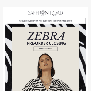 Zebra Print 🦓🤍 Pre-orders closing