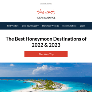 The trendiest honeymoon destinations for 2023 ✈️