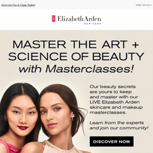 Join Our NEW Masterclasses