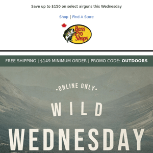 TODAY ONLY: WILD WEDNESDAY