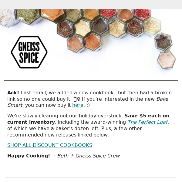 Holiday Overstock Cookbook Sale Ending Soon