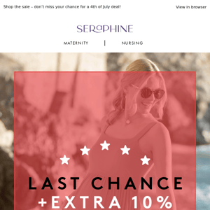 Last Chance | EXTRA 10% OFF SALE