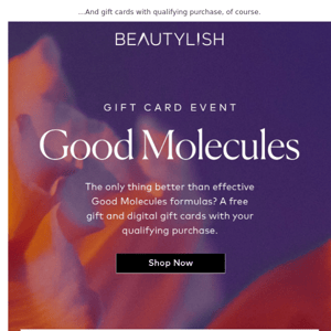 Inside: A free, full-size Good Molecules gift 💌