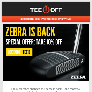 🦓 Zebra Putters Are Back... And Better Than Ever