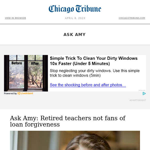 Ask Amy: Retired teachers not fans of loan forgiveness