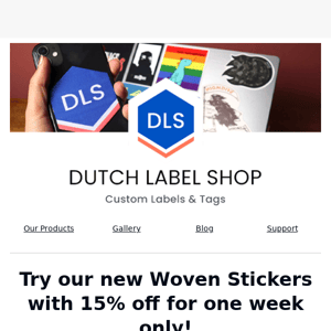 Introducing: Woven Stickers! 🎉