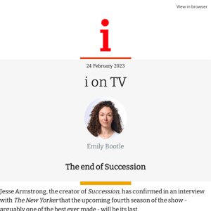 i on TV: The end of Succession