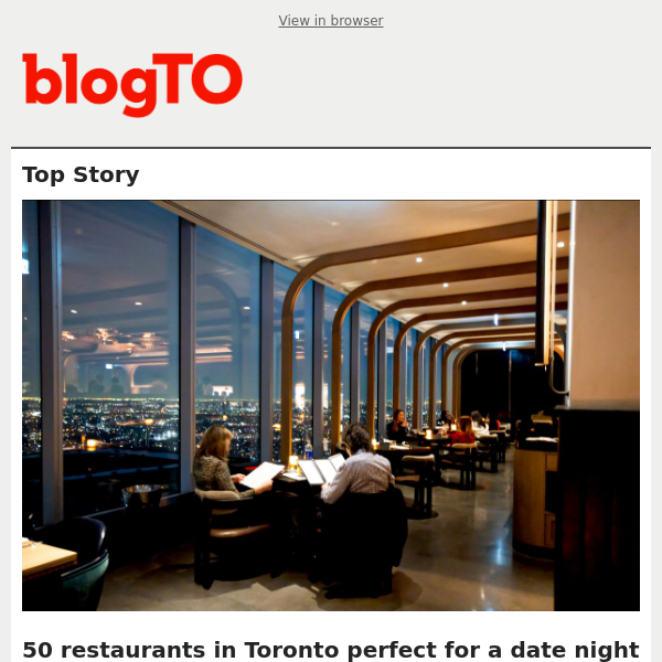 Toronto food news: 50 essential date night spots