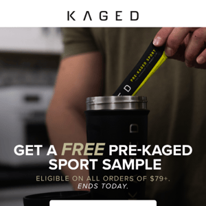 Last chance: free Pre-Kaged Sport