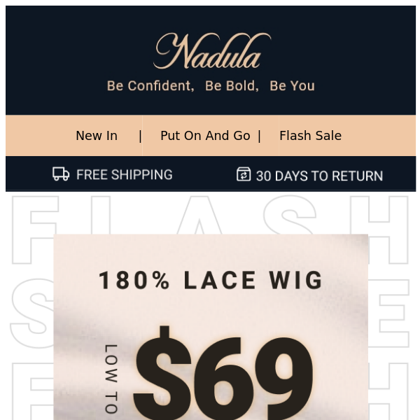 weekend special: your $69 wigs almost gone!