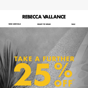 STARTS NOW | Take a Further 25% Off Sale. 5 Days Only