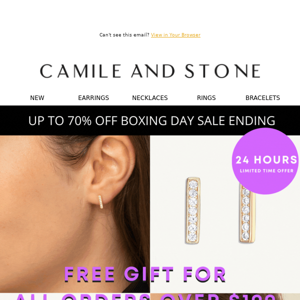 💝 Hey, Your free $99 Earrings + Necklace Today Only