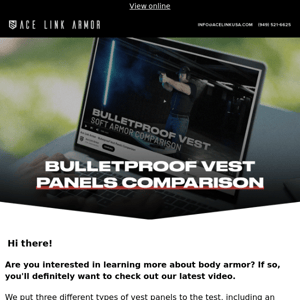 Did you ever wonder what's the difference between Flexcore and Anti-stab ballistic panel?