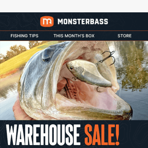 Warehouse Sale - Up to 25% Off!