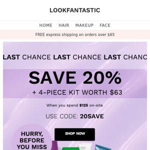 Last Chance 🏃‍♀️ 20% Off + 4-piece freebie worth $63 Inside