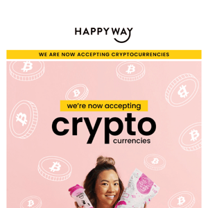 We're now accepting cryptocurrencies