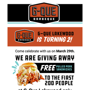 ⭐ Get a FREE Pulled Pork Sandwich on FRIDAY! ⭐