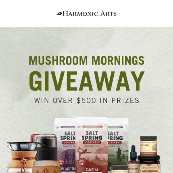 Enter our Mushroom Coffee Giveaway! 🍄☕