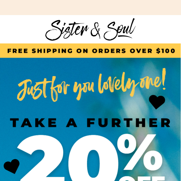 This weekend only! 💛 Extra 20% OFF Sale Sale!