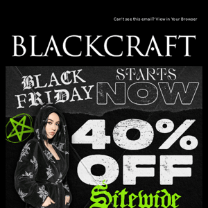 Black Friday Starts Now!