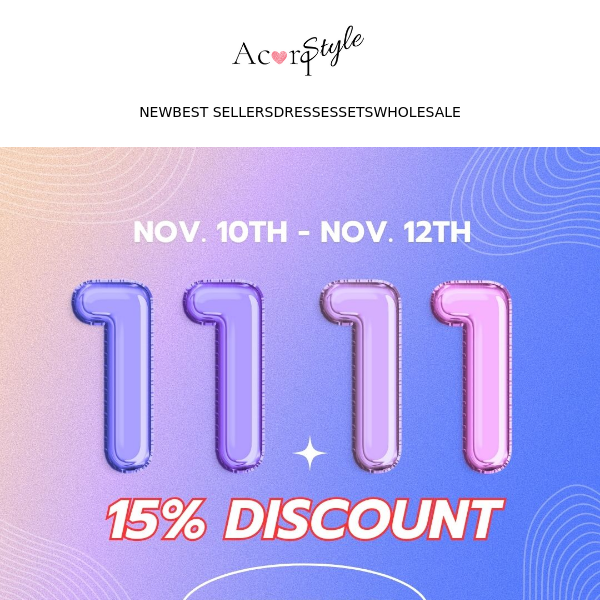 #11.11 BIG SALE😍 Shop Now For Your Exclusive Early Access!