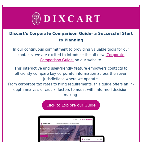 Introducing Dixcart's Corporate Comparison Guide!
