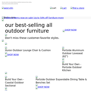 All Outdoor Furniture *just* for you *Plus, 1,000s of styles now on SALE