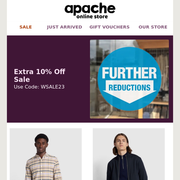 Apache Further Sale Reductions Now Live!