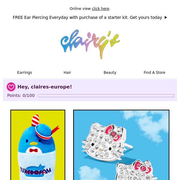 Say hi to our most wanted: Hello Kitty® - Claire's Europe