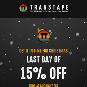 Stock is going FAST - 15% Off Ends @ Midnight Est