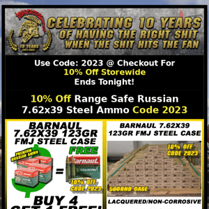 10th Anniversary Sale!  🎈 Save 10% Storewide!