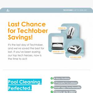 Final Day of Techtober: Unmissable Discounts on Robot Home Tech! 🎁