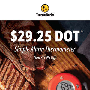 $29.25 DOT Simple Alarm Thermometer