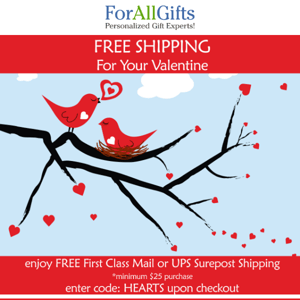 Free Shipping For Your Valentine 💘