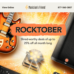 Rock steady with Rocktober, starting today