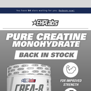 🚨 CREA-8 Creatine is NOW BACK IN STOCK  🚨