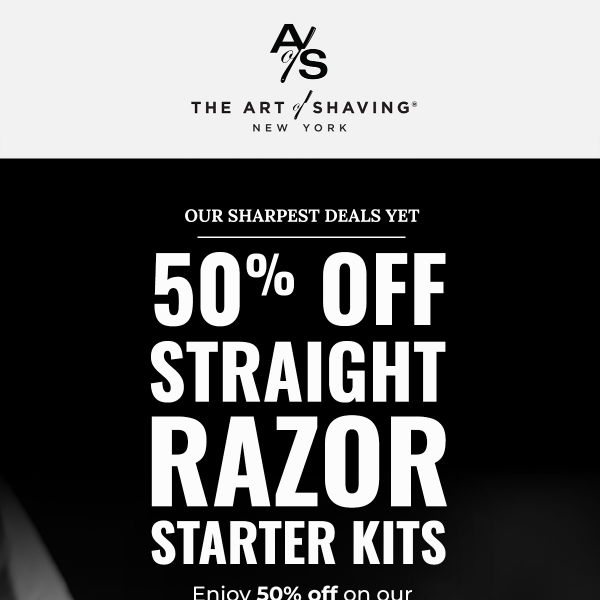 Spring Sale on Straight Razor Starter Kits—50% Off!