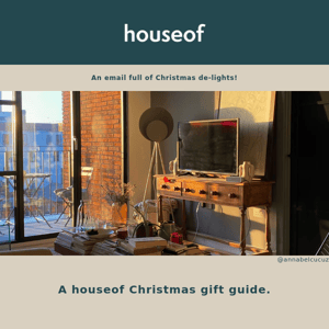 Merry 1st December! A houseof gift guide