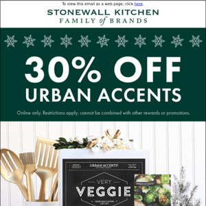 Get 30% OFF Urban Accents with This Jolly Good Deal!
