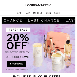 ENDS 9AM: 20% Off Beauty...