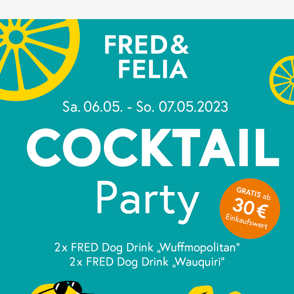 Cocktail Party: Gratis Dog Drink bei jeder Bestellung